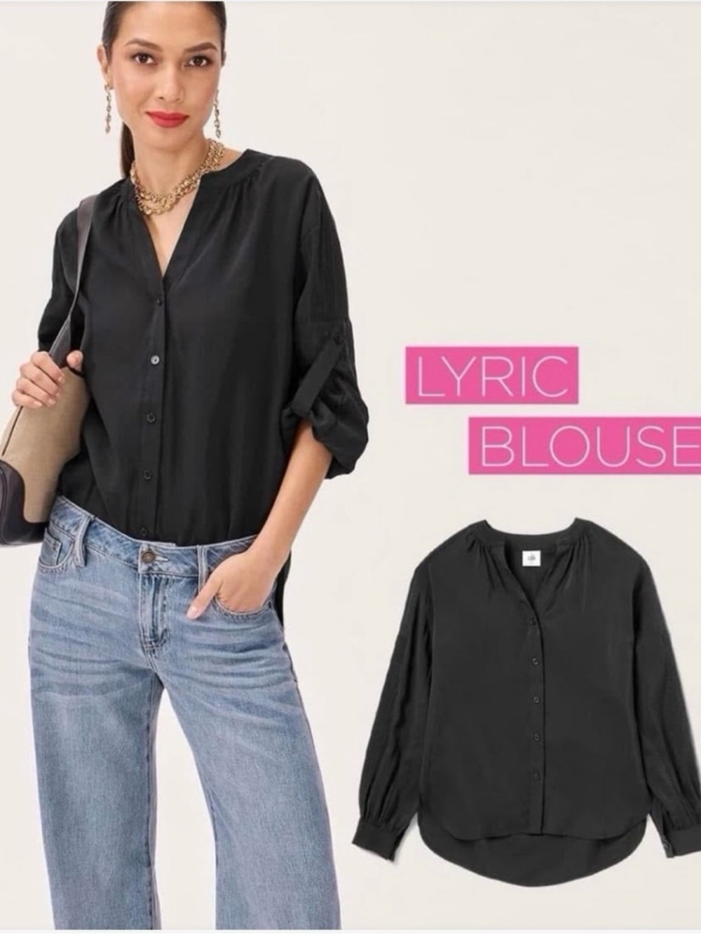 CAbi Lyric Blouse - Black